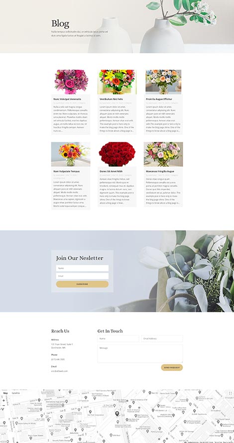 Florist Blog Page