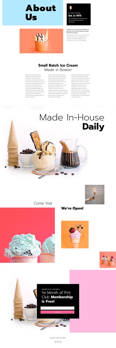 Ice Cream Shop About