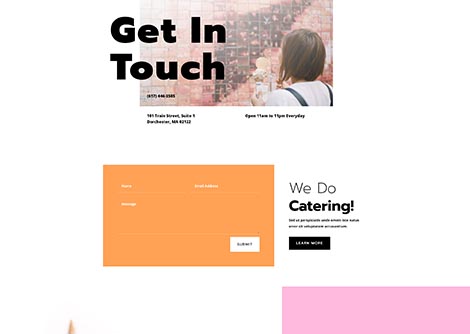 Ice Cream Shop Contact