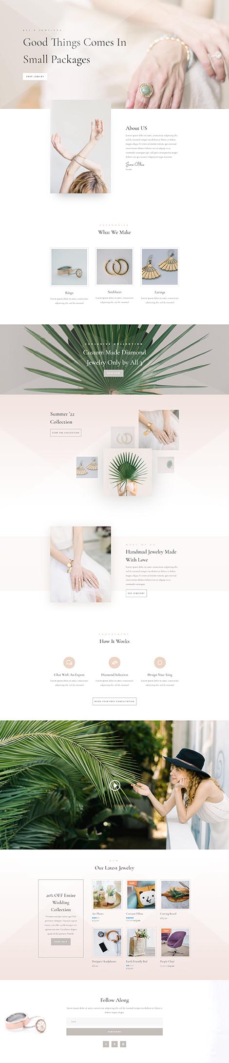 Jeweler Landing Page