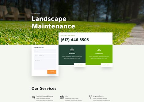 Landscape Maintenance Home