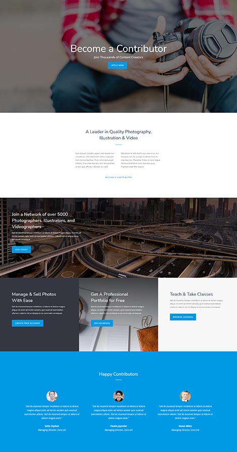 Photo Marketplace Seller Page