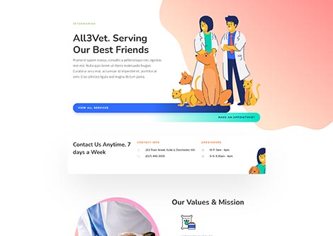 Veterinarian Landing