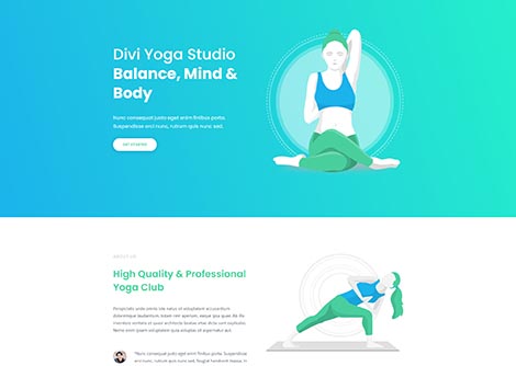 Yoga Studio Landing